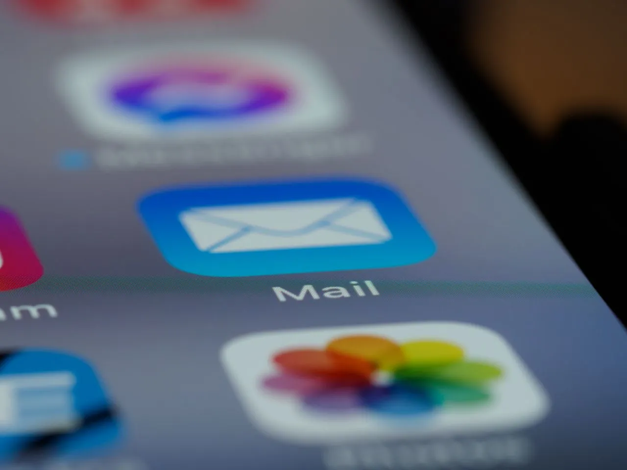 Mail-app op een smartphone
