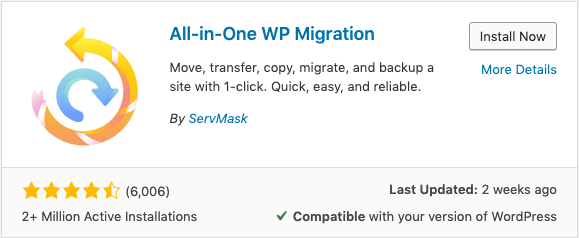 All-in-One WP Migration